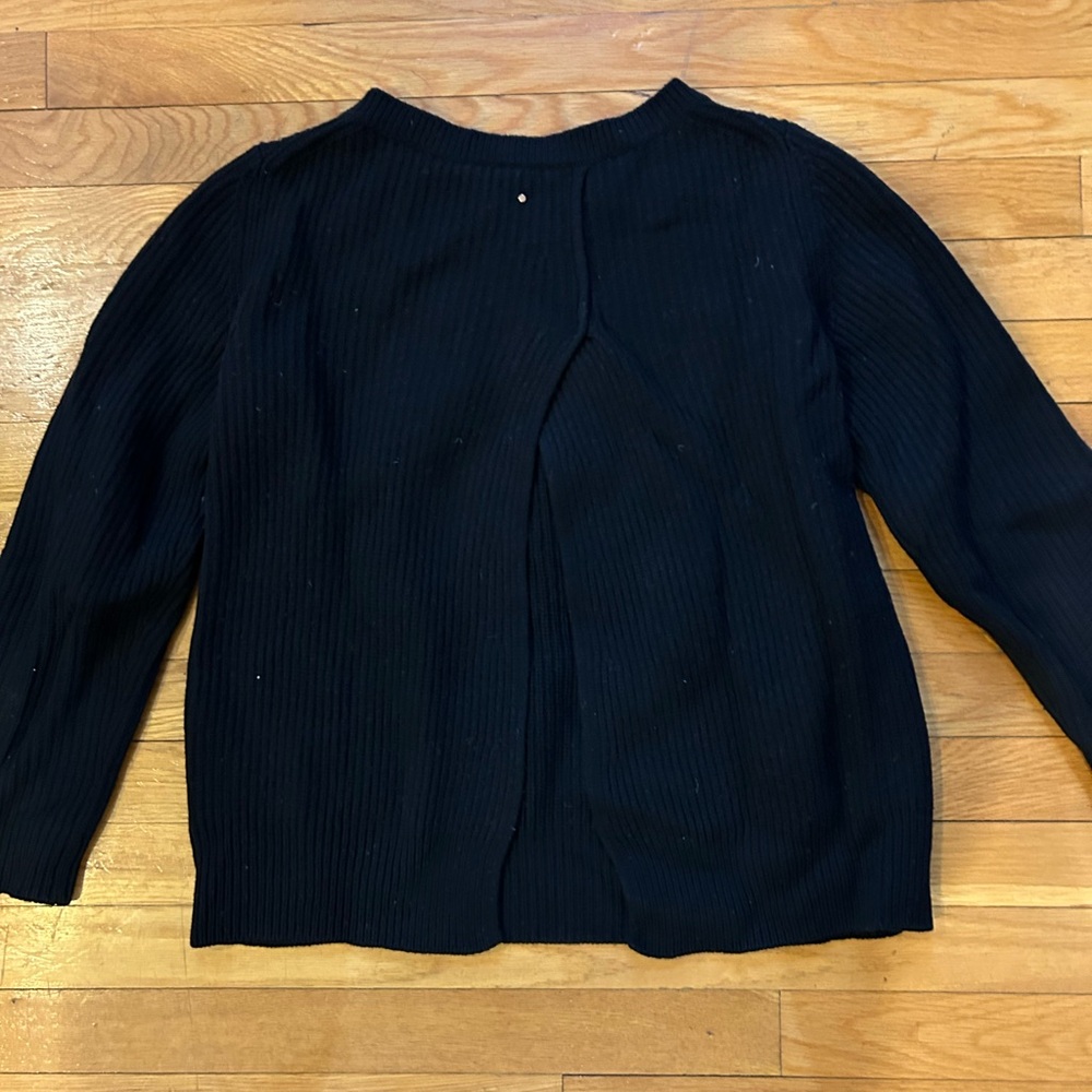 Cuyana Women’s Classic Black Crewneck Sweater - Picture 3 of 4
